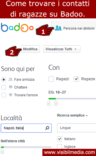 contatti ragazze badoo