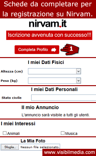 registrazione su nirvam